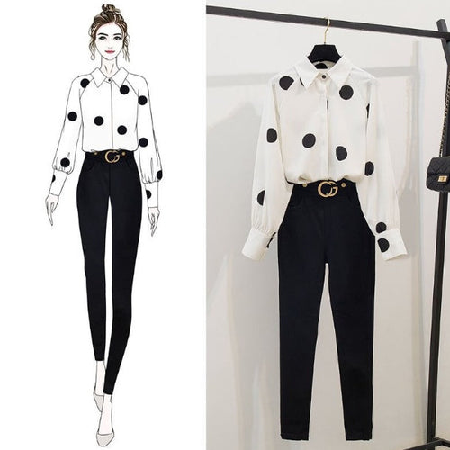 Carmine Juneberry chiffon suit set ensemble featuring a flowing chiffon top and matching pants in a stylish matching set.