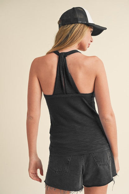 Jade Icarus Maybel Tank for women, sleeveless top with a relaxed fit and lightweight fabric, displayed on a neutral background.
