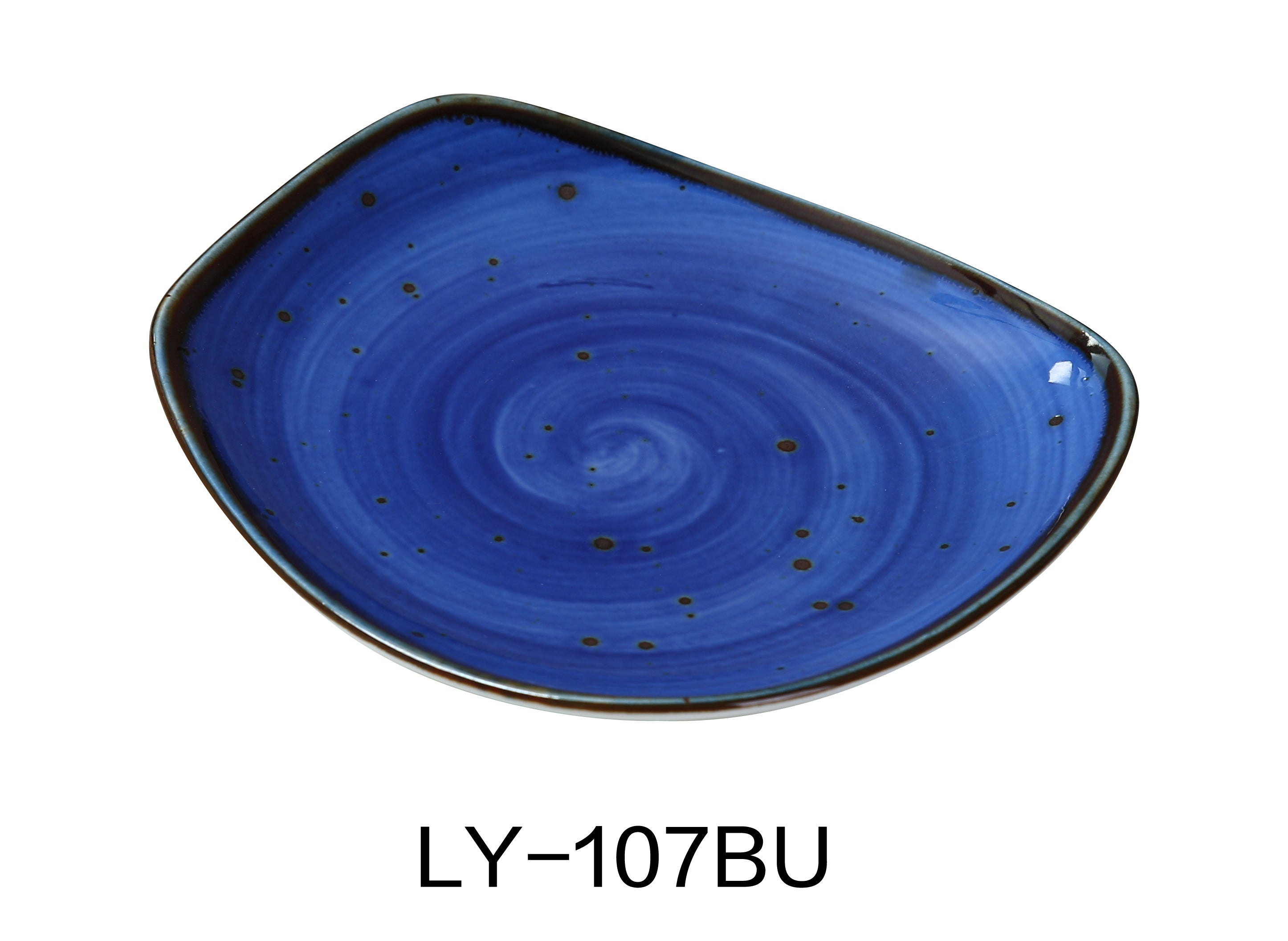 Lime Atlas Yanco LY-107BU Lyon 7.25-inch ceramic plate for home and garden use, with a clean white design and smooth finish.