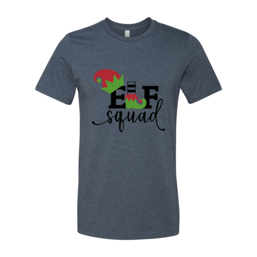 Red Alcestis Elf Squad shirt for kids featuring a playful elf graphic on comfortable kid&