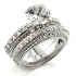 Rhodium brass ring by Turquoise Tiger featuring AAA grade clear cubic zirconia, showcasing a shiny, elegant jewelry design.