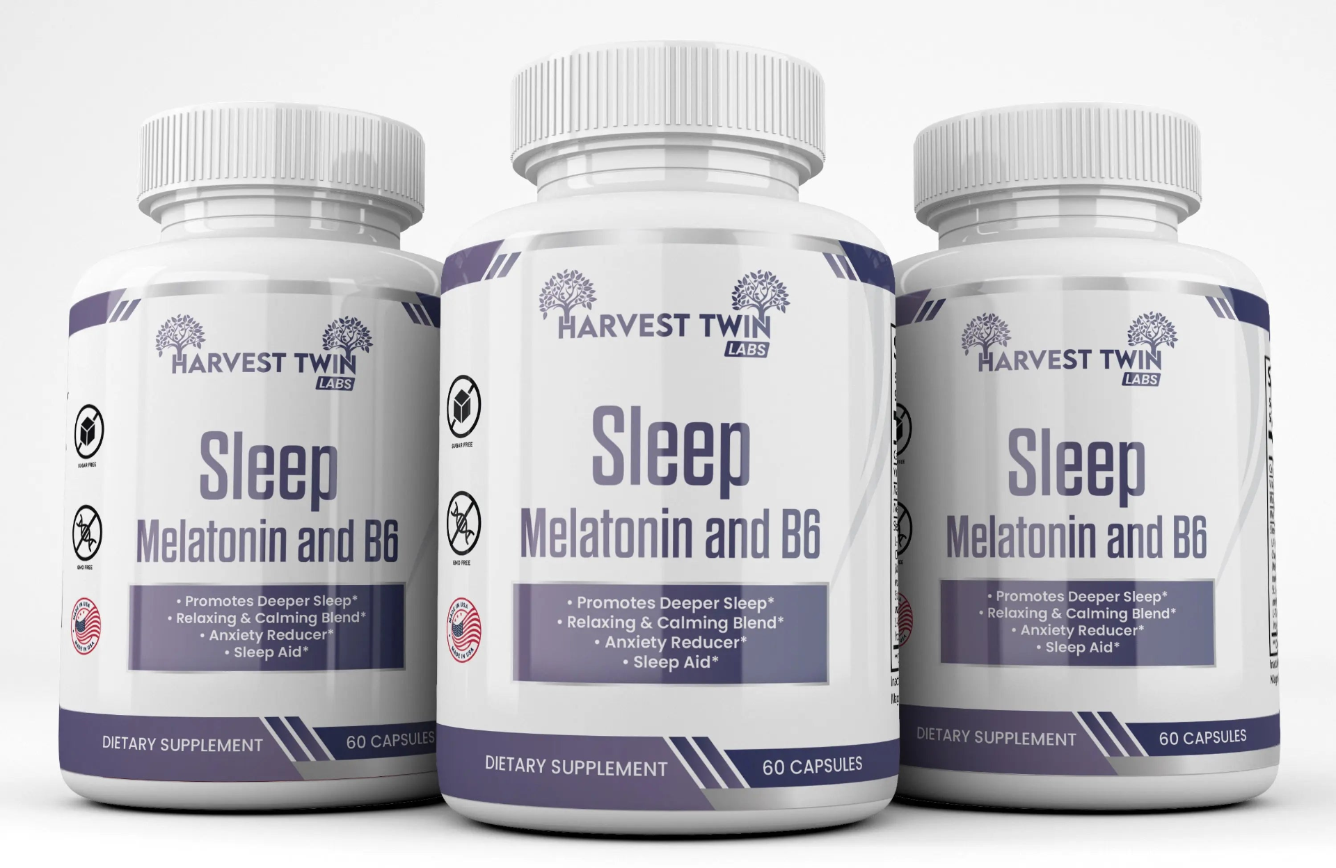 Start2Finish Sleep Formula Blend with Melatonin supplement bottle showing the label and capsules inside.