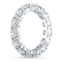 Start2Finish 14k gold overlay eternity band with 4.00 Ct round cut created moissanite stones, classic style jewelry.