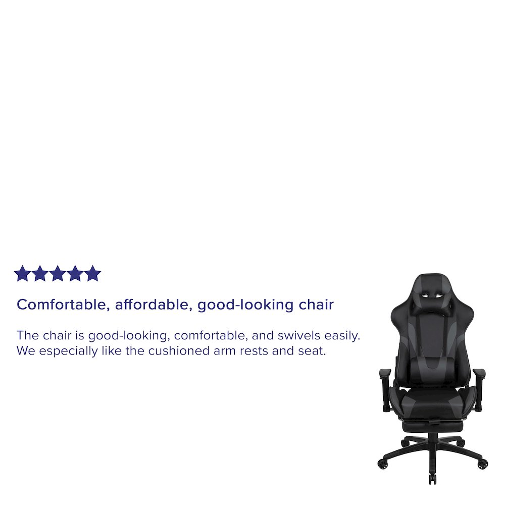 Start2Finish X30 gaming chair with racing style design, adjustable backrest, and ergonomic office computer chair features.