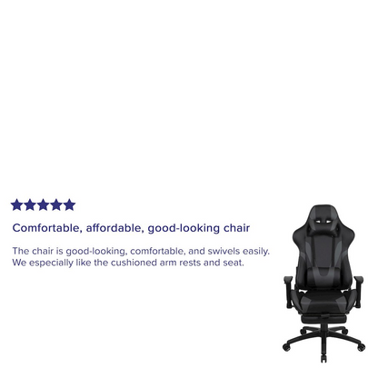 Start2Finish X30 gaming chair with racing style design, adjustable backrest, and ergonomic office computer chair features.