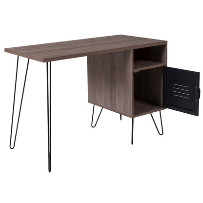 Start2Finish contemporary computer desk with sleek wood finish, spacious tabletop, and modern design for home or office use.