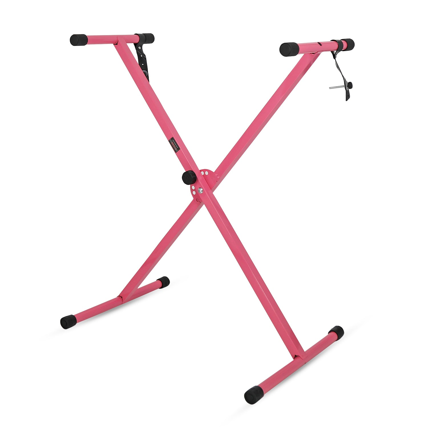 Start2Finish 5 Core X-shape keyboard stand, height adjustable and foldable, ideal for portable DJ controllers and musical instruments.