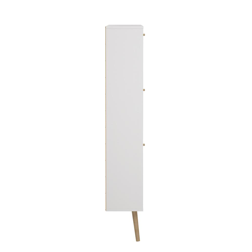 Start2Finish Bodo 3 Drawer Shoe Storage Cabinet in white, showcasing its sleek furniture design with three spacious drawers.
