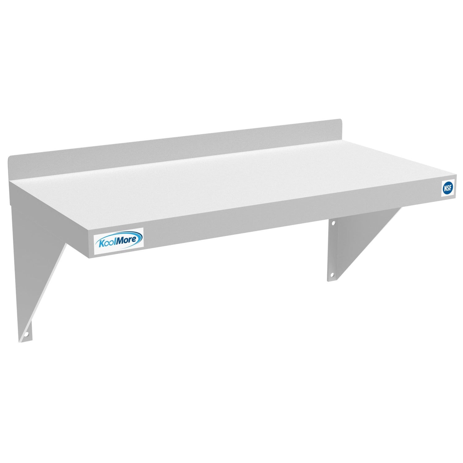 Violet Blackhaw 12x24 inch 18-gauge stainless steel heavy-duty wall shelf for food and beverage storage, sturdy and durable.