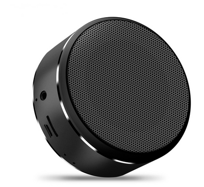 Maroon Asteria portable Bluetooth mini speaker with built-in battery, compact design, perfect for on-the-go audio enjoyment.