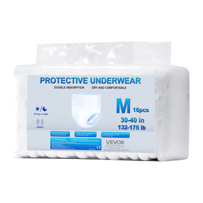 Start2Finish VEVOR adult incontinence underwear, high absorbency disposable pull-ups with leakproof leg cuffs and wetness indicator.