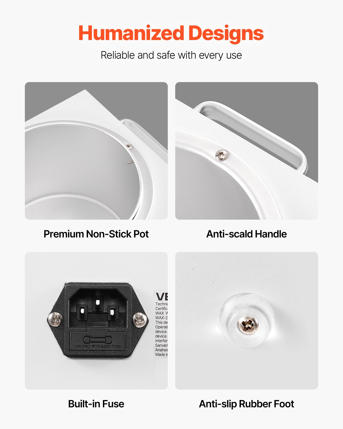 Start2Finish VEVOR single wax warmer with 3000ML capacity, adjustable temperature, non-stick pot, and 100 waxing sticks for hair removal.