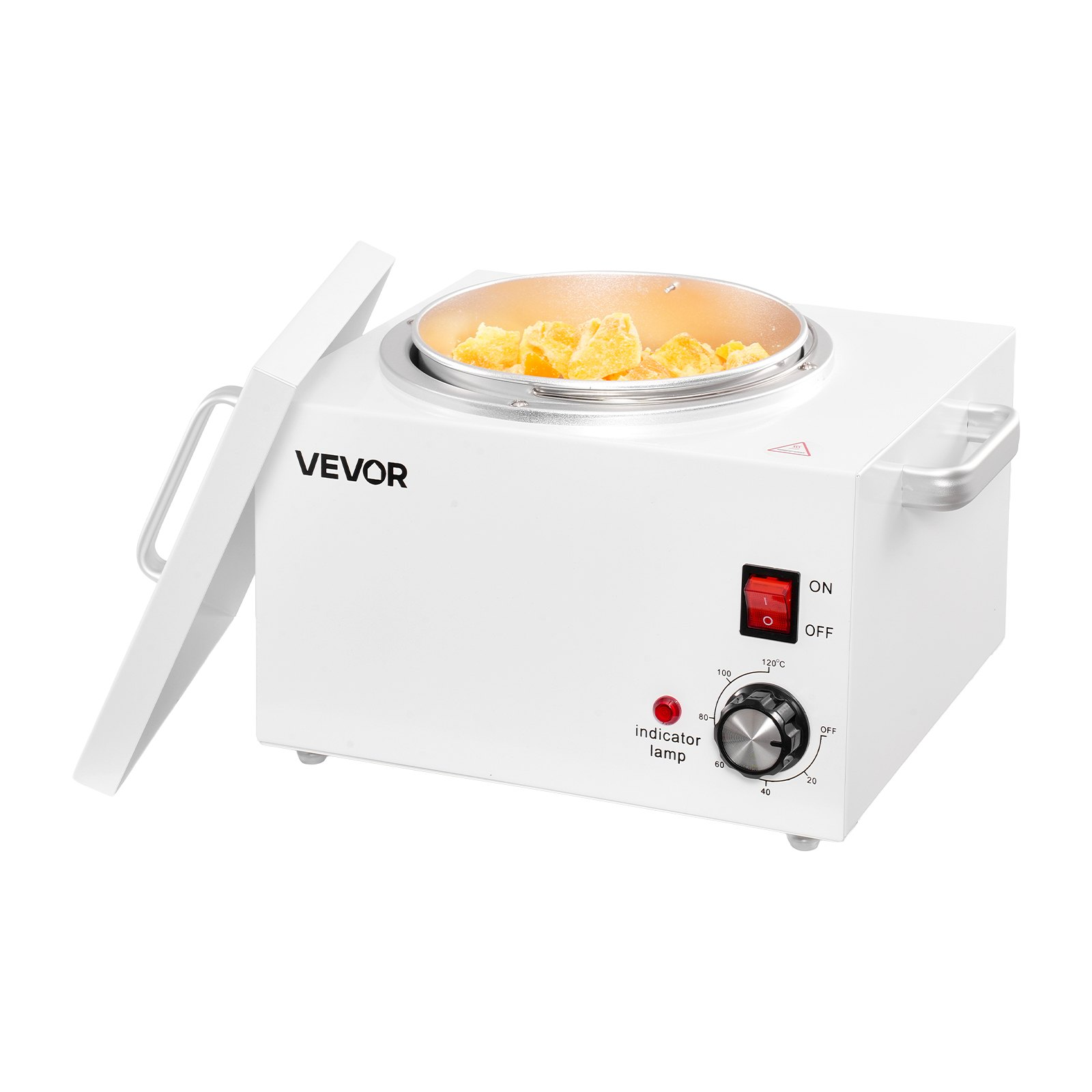 Start2Finish VEVOR single wax warmer with 3000ML capacity, adjustable temperature, non-stick pot, and 100 waxing sticks for hair removal.