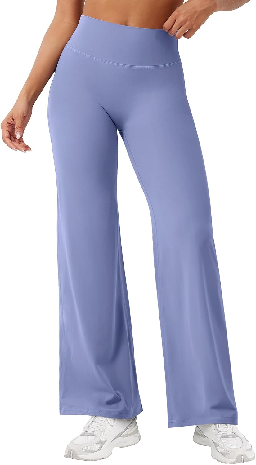 YEOREO Ease Workout Leggings Womens Straight Leggings Eddiy Gym Yoga Pants | 29"/31.5"/33"/35",No Front Seam,High Waist,Buttery,Booty Lifting,Wide Leg