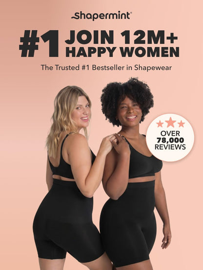 SHAPERMINT Shapewear for Women - High-Waisted Shapewear Tummy Control Shorts, Thigh Slimmer, Underwear for Women
