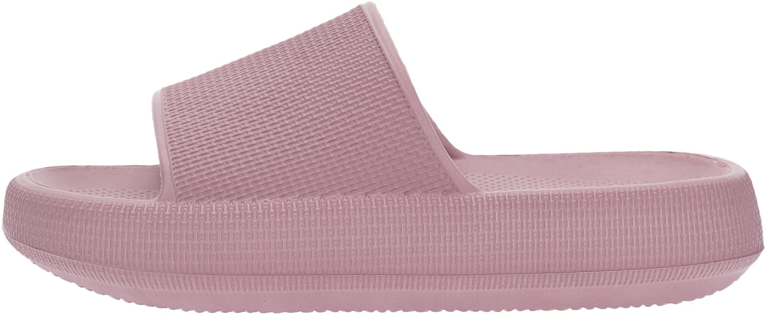 BRONAX Cushioned Thick Sole Pillow Slippers for Women and Men Y10 | Cloud-Like Soft Sole, Foot Pain Relief, EVA Platform Sole, Indoor Outdoor Slides, Waterproof Shower Ready, Quick-Drying