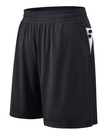 BALENNZ Mens Athletic Shorts with Pockets Quick Dry Workout Shorts Men | Basketball Gym Running Fitness Shorts with Elastic Waistband, Daily Casual Sports Activewear, Soft Lightweight Breathable