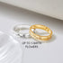 Green Millie birth month flowers ring featuring floral design, perfect family gift for moms, crafted in sterling silver.