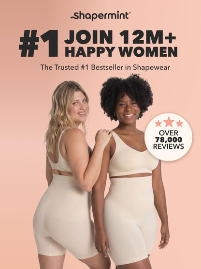 SHAPERMINT Shapewear for Women - High-Waisted Shapewear Tummy Control Shorts, Thigh Slimmer, Underwear for Women