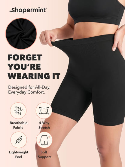 SHAPERMINT Shapewear for Women - High-Waisted Shapewear Tummy Control Shorts, Thigh Slimmer, Underwear for Women