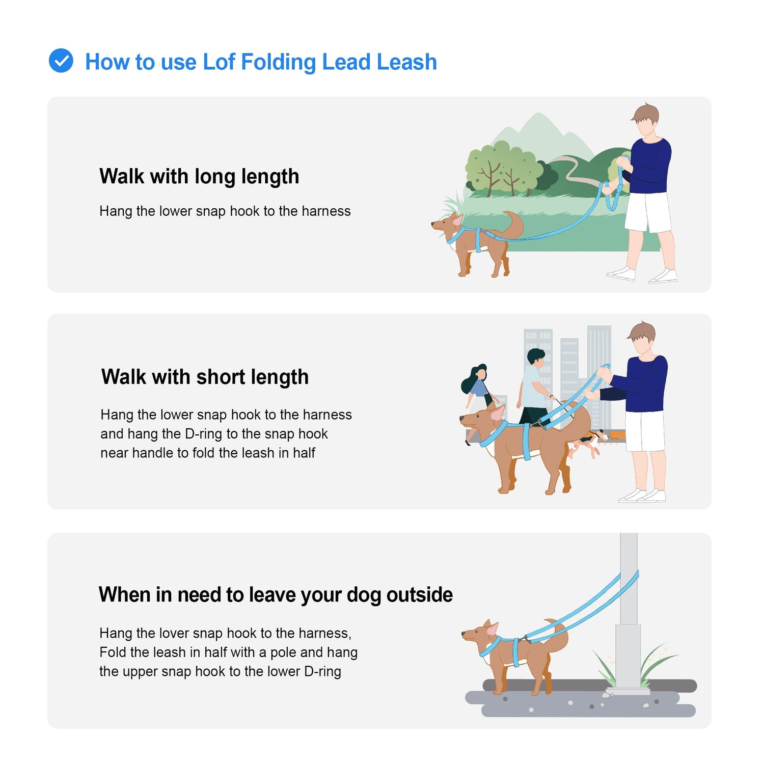 Emerald Alfie Lof Folding Lead Leash for pets, showing a compact, durable leash with a comfortable handle and clip attachment.