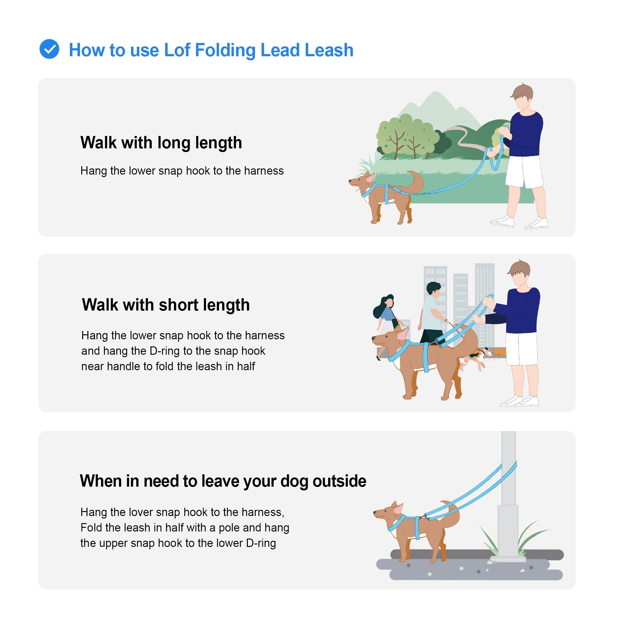 Emerald Alfie Lof Folding Lead Leash for pets, showing a compact, durable leash with a comfortable handle and clip attachment.