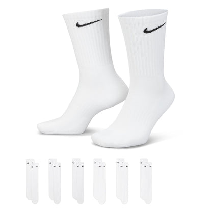Nike Unisex Adult Everyday Cushioned Training Crew Socks (6-Pack) | Mens and Womens