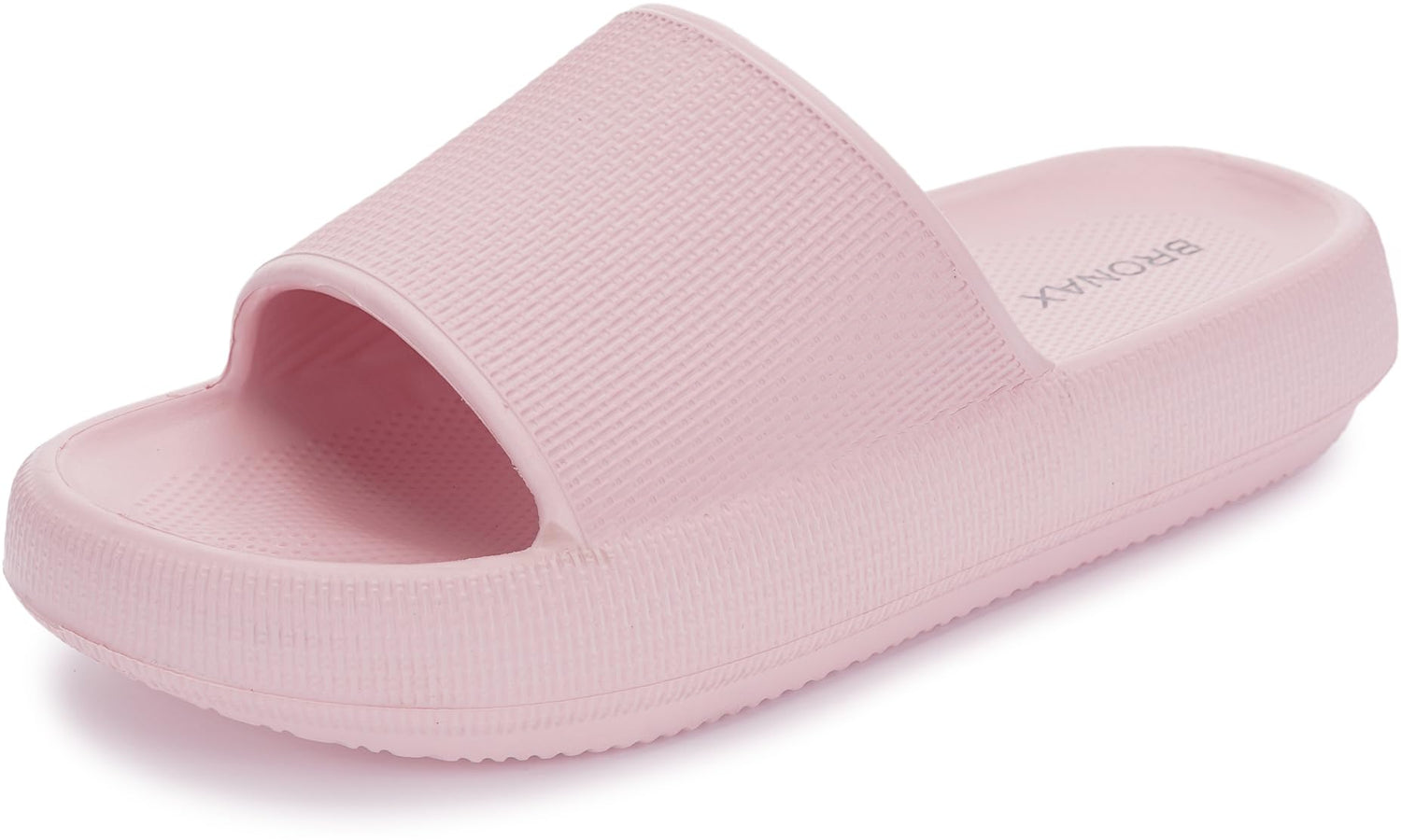 BRONAX Cushioned Thick Sole Pillow Slippers for Women and Men Y10 | Cloud-Like Soft Sole, Foot Pain Relief, EVA Platform Sole, Indoor Outdoor Slides, Waterproof Shower Ready, Quick-Drying