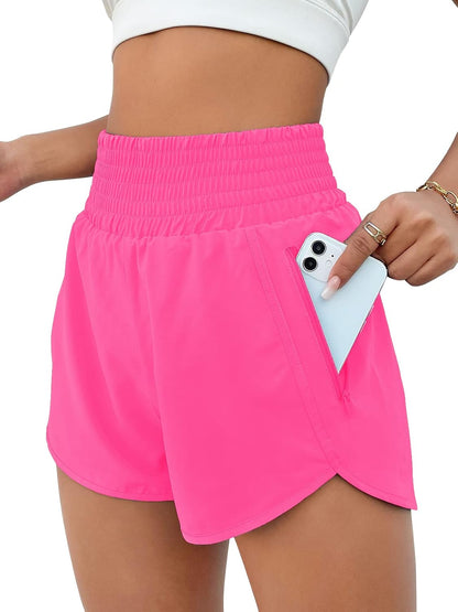 BMJL 2.5" Athletic Shorts for Women Comfy High Waisted Short with Pocket