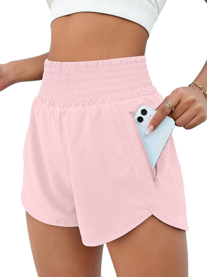 BMJL 2.5" Athletic Shorts for Women Comfy High Waisted Short with Pocket