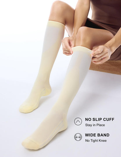 FITRELL 3 Pairs Compression Socks for Women and Men 20-30mmHg-Circulation Support Socks