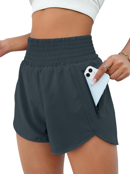 BMJL 2.5" Athletic Shorts for Women Comfy High Waisted Short with Pocket