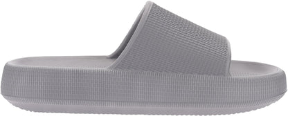 BRONAX Cushioned Thick Sole Pillow Slippers for Women and Men Y10 | Cloud-Like Soft Sole, Foot Pain Relief, EVA Platform Sole, Indoor Outdoor Slides, Waterproof Shower Ready, Quick-Drying
