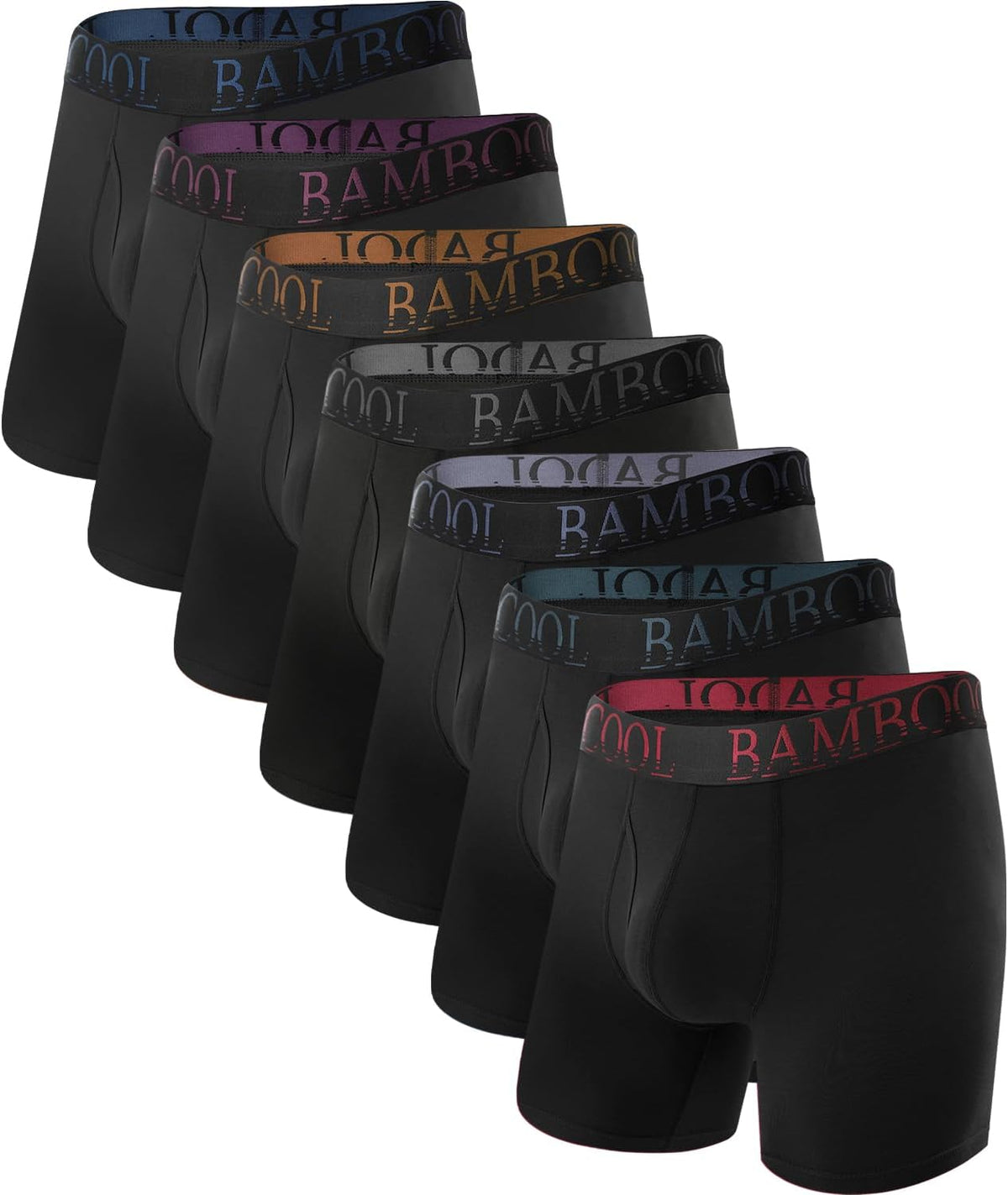 BAMBOO COOL Ultra Soft &amp; breathable Mens Underwear Boxer Briefs Pack | Natural Bamboo Fabric‌,No Ride Up,Softer&amp;Cooler than Cotton,Lightweight&amp;breathable,Daily Wear,Outdoor