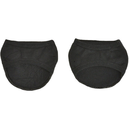 Set of four Olive Prometheus sheer open toe cover socks with cushioned, non-skid soles, designed for comfort and protection.