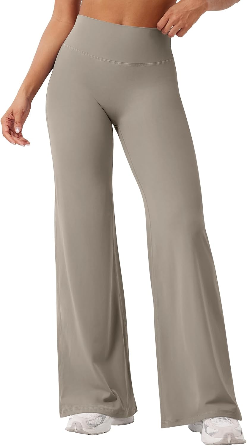 YEOREO Ease Workout Leggings Womens Straight Leggings Eddiy Gym Yoga Pants | 29"/31.5"/33"/35",No Front Seam,High Waist,Buttery,Booty Lifting,Wide Leg