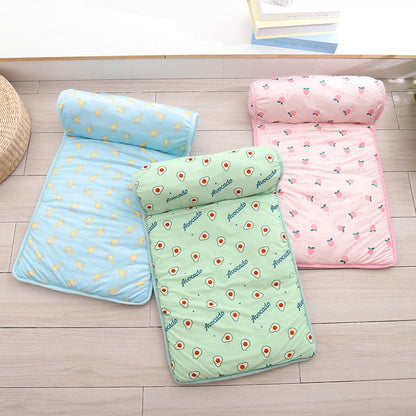 Cooling dog and cat mat from Maroon Asteria, breathable summer pet blanket and bed with a soft, comfortable surface for pets.