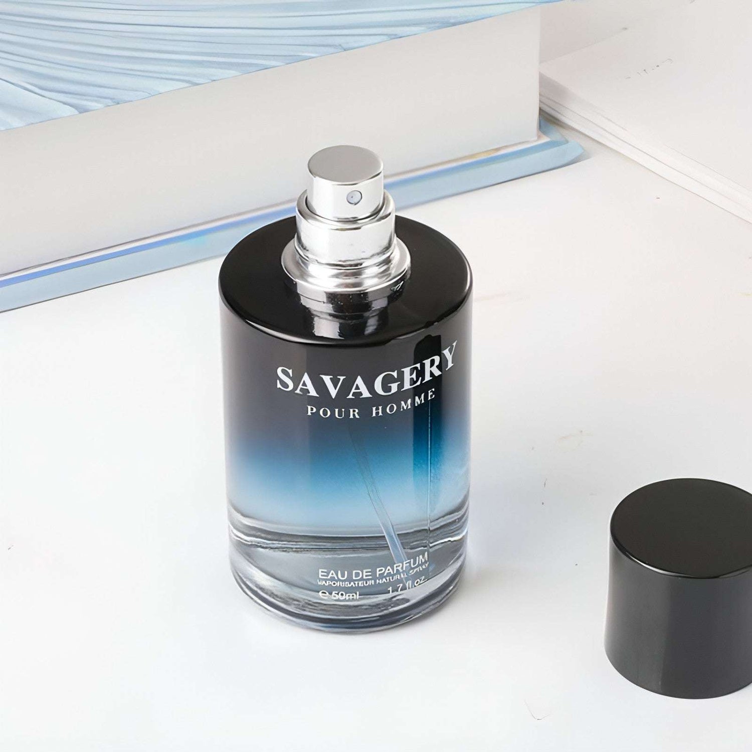 Carmine Juneberry A.1 Savagery Persistent and Fresh Wooden Fragrance Gulong bodycare product with a sleek bottle design.