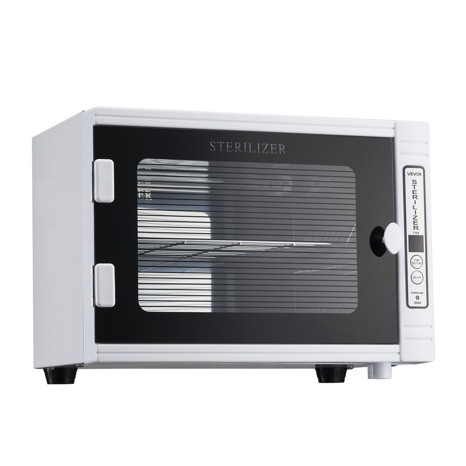 Start2Finish VEVOR Nail Tool Cleaning Machine with 12L capacity, tempered glass door, timer, for salons and beauty studios.