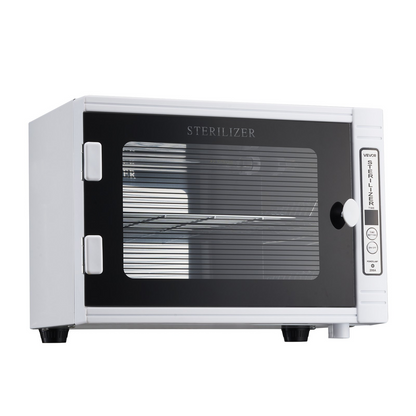 Start2Finish VEVOR Nail Tool Cleaning Machine with 12L capacity, tempered glass door, timer, for salons and beauty studios.
