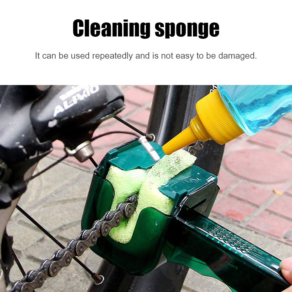 Maroon Asteria bicycle chain cleaner scrubber brush for cycling maintenance and bike chain cleaning.