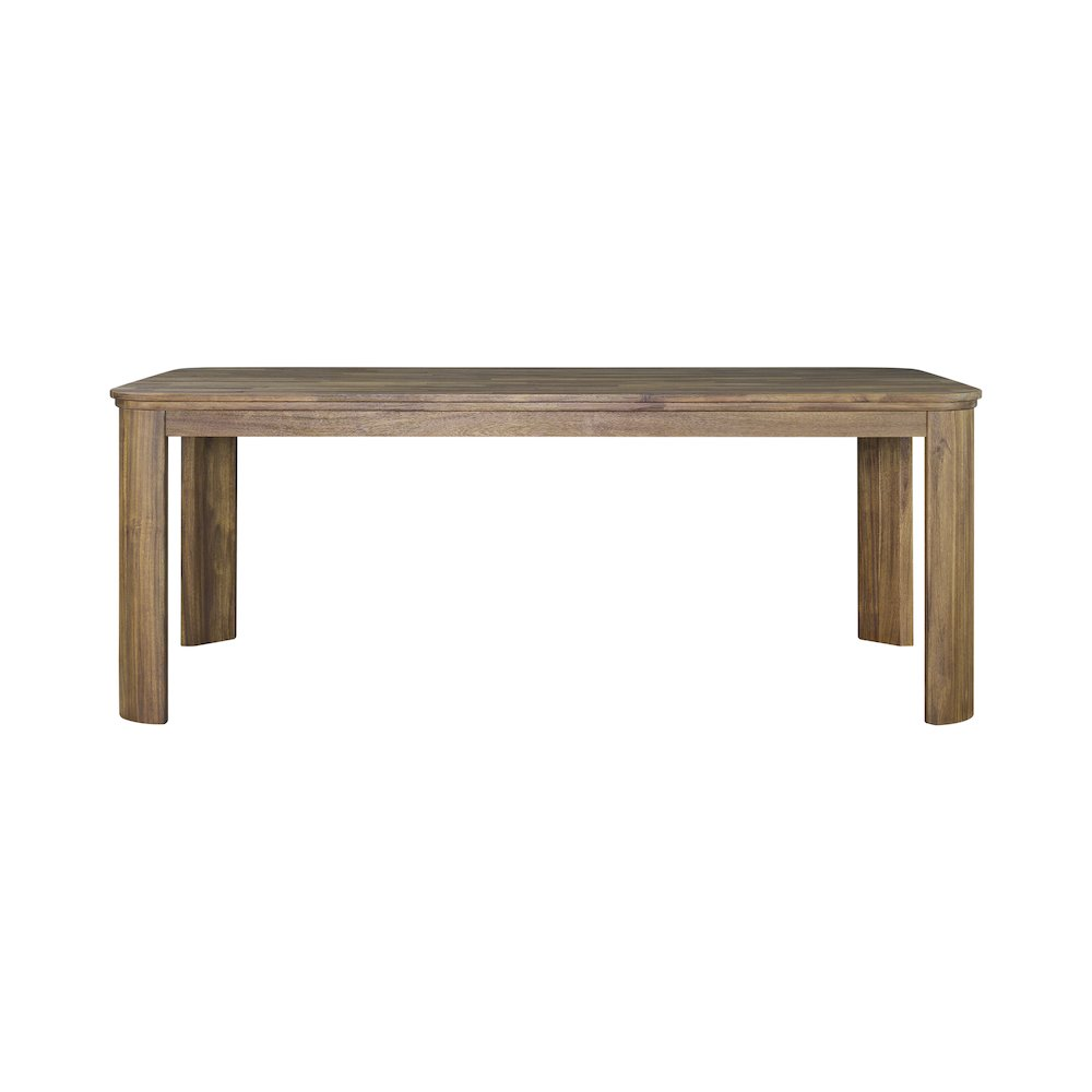 Wilmington 79-inch dining table by Start2Finish featuring a wooden surface and sturdy legs in a modern design.