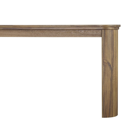Start2Finish Wilmington 79-inch dining table with a sleek wooden surface and sturdy legs, ideal for family meals and gatherings.