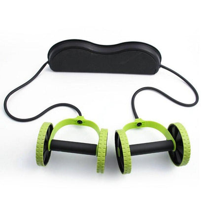 Maroon Asteria Crossflex wheel roller for men and women, fitness equipment and accessories for core muscle workouts.