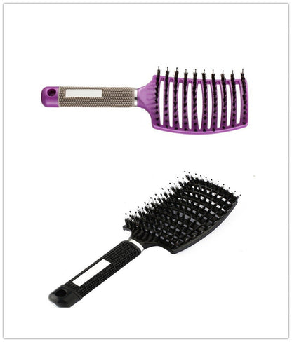 CJDropshipping anti-knot hairbrush for women with detangling bristles, designed to smooth and manage hair easily.