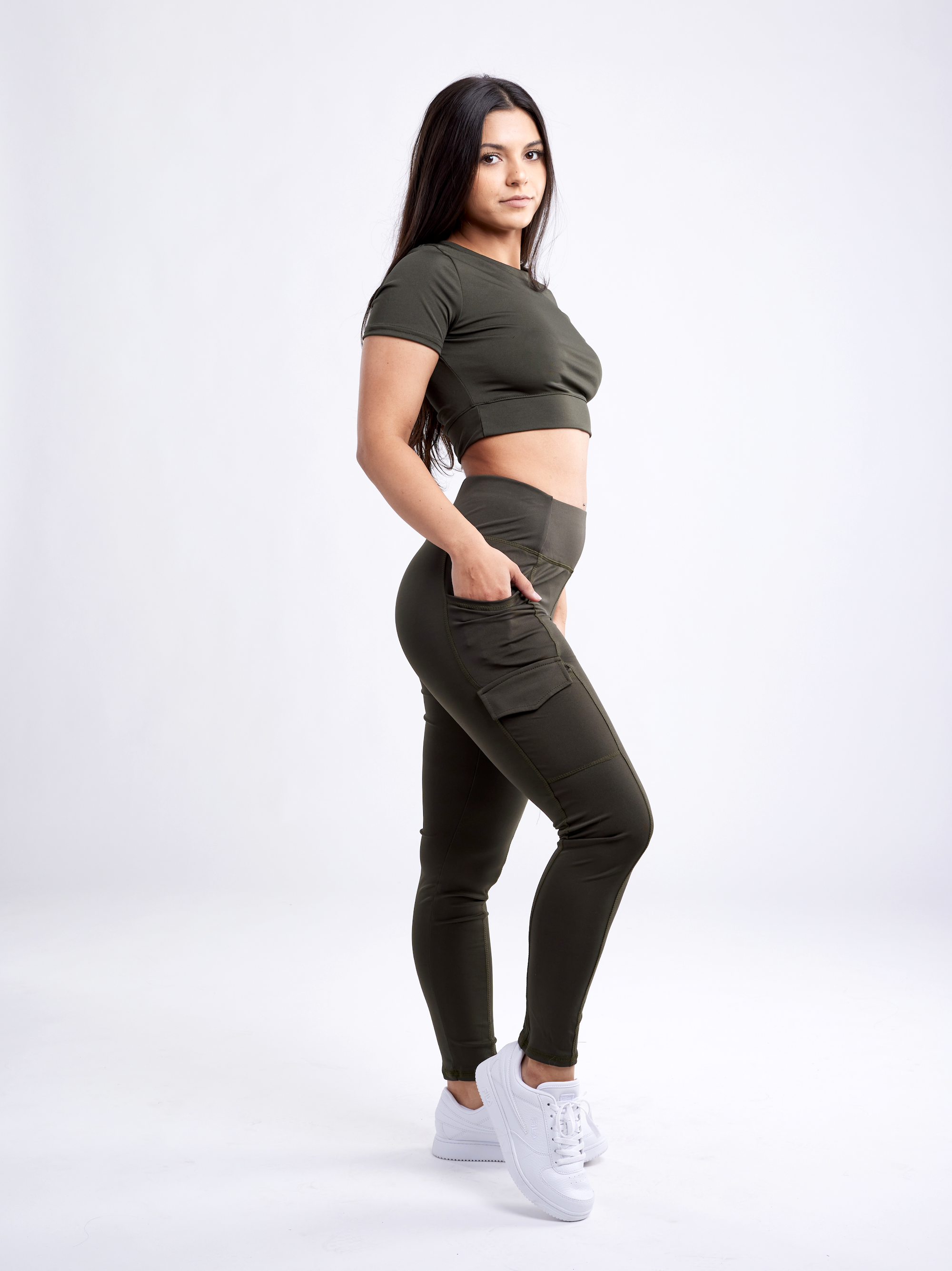 Sky Iapetus JupiterGear short-sleeve crop top, activewear top with a fitted design and sporty style, ideal for workouts or casual wear.
