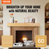 Rustic wooden fireplace mantel by Start2Finish, 60-inch wall-mounted farmhouse shelf with natural wood finish and handcrafted design.