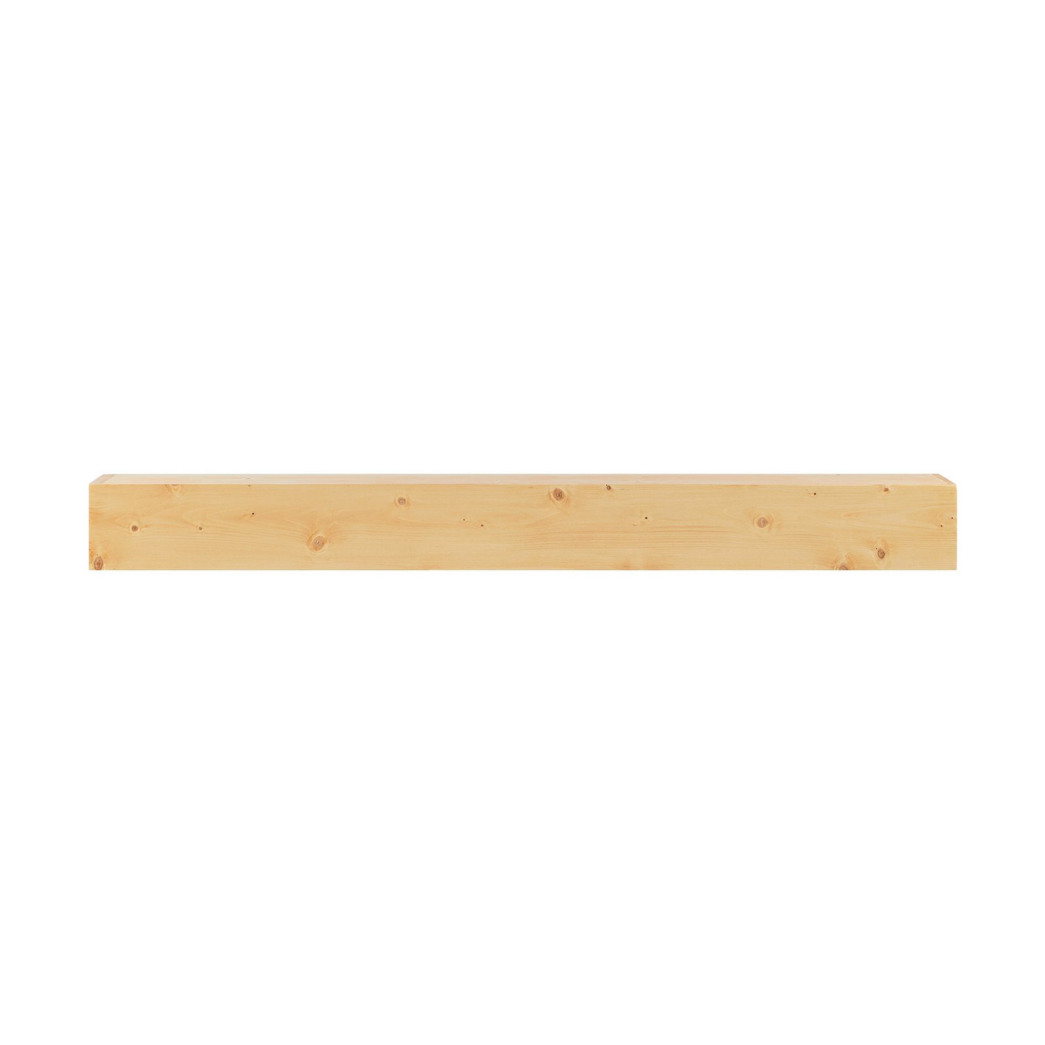 Rustic natural wood fireplace mantel by Start2Finish, 60-inch wall-mounted floating shelf with handcrafted farmhouse style decor.