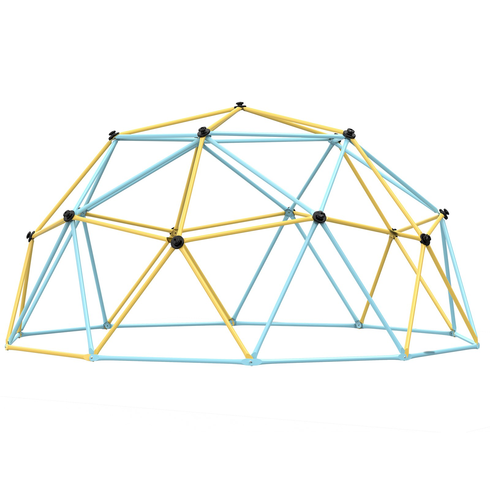 Start2Finish VEVOR 12FT outdoor climbing dome with climbing grips, supports kids 3-10, backyard jungle gym, easy to assemble