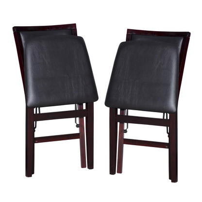 Set of two Start2Finish Kiera 18-inch padded back folding chairs showing lightweight metal frames and cushioned chair backs.